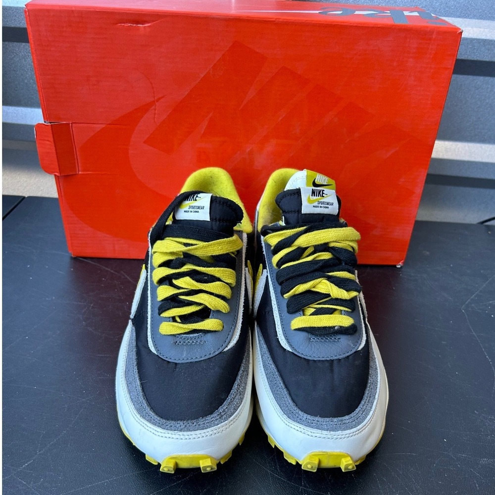 Nike x Sacai x Undercover LDWaffle Black Bright Citron DJ4877-001 Mens Size 10.5 - Picture 2 of 15